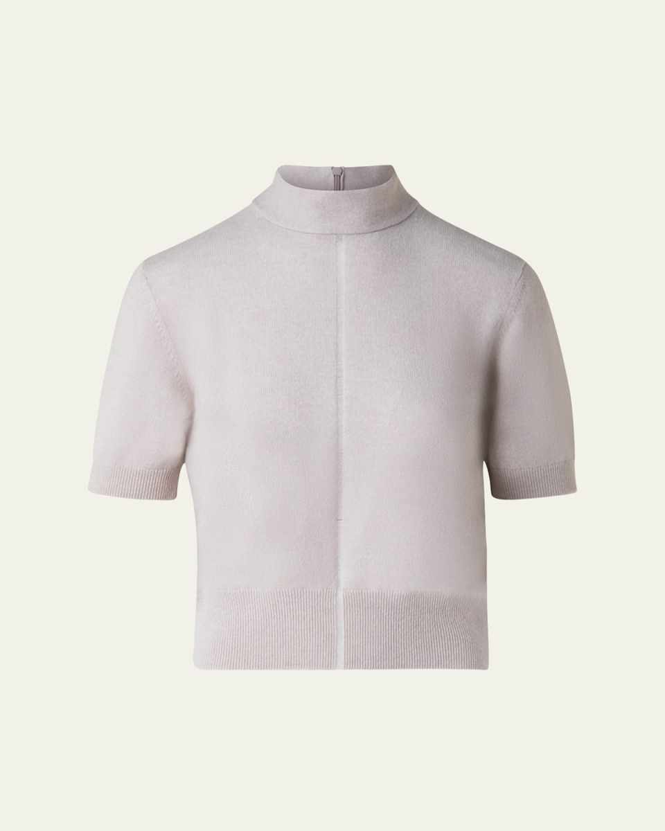 Mock Neck Cashmere Sweater